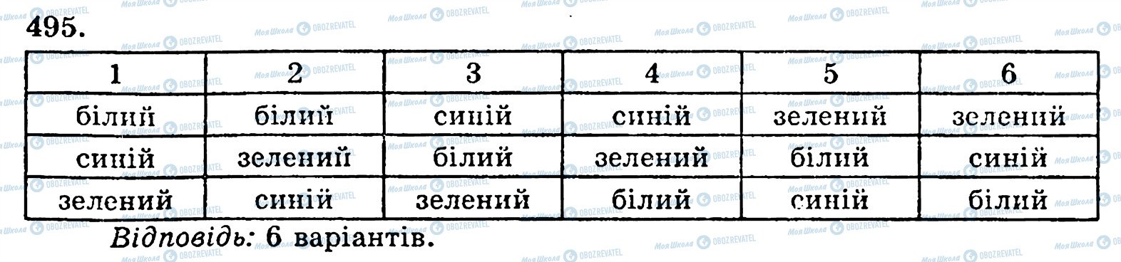 ГДЗ Математика 5 клас сторінка 495