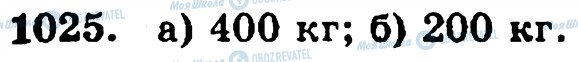 ГДЗ Математика 5 клас сторінка 1025