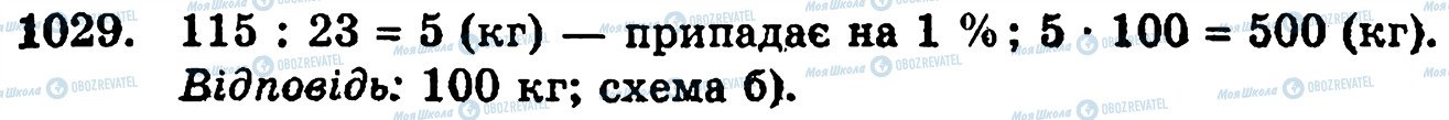 ГДЗ Математика 5 клас сторінка 1029