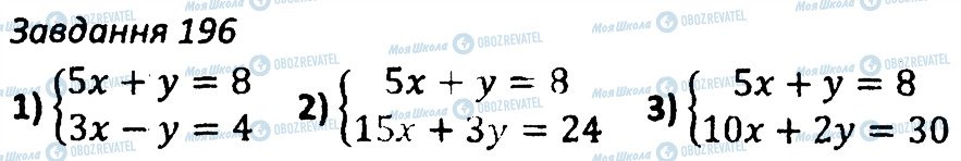 ГДЗ Алгебра 7 клас сторінка 196