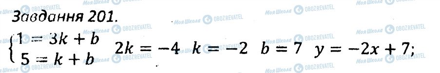 ГДЗ Алгебра 7 клас сторінка 201