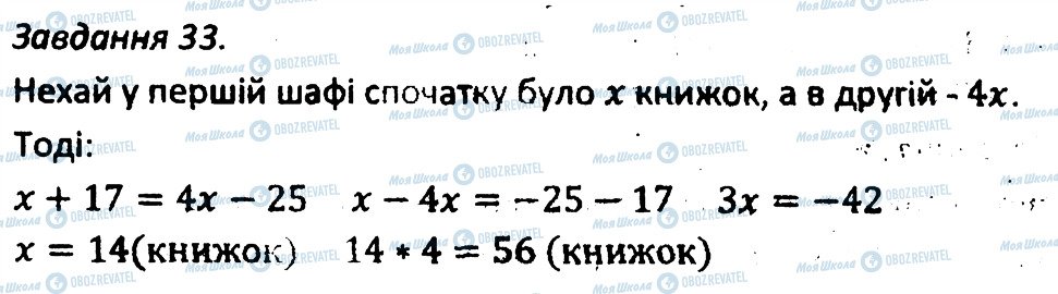 ГДЗ Алгебра 7 клас сторінка 33
