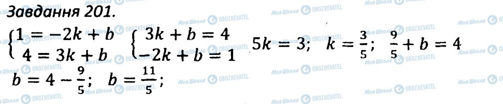 ГДЗ Алгебра 7 клас сторінка 201