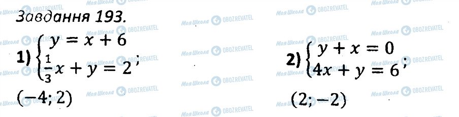 ГДЗ Алгебра 7 класс страница 193