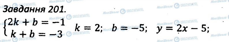 ГДЗ Алгебра 7 класс страница 201