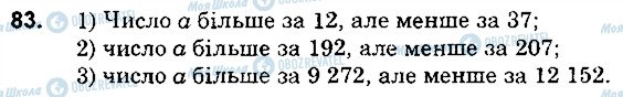 ГДЗ Математика 5 клас сторінка 83