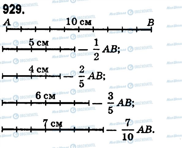 ГДЗ Математика 5 класс страница 929