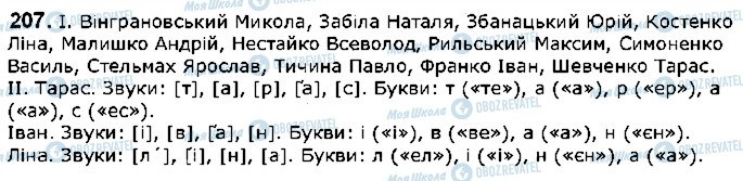 ГДЗ Українська мова 5 клас сторінка 207