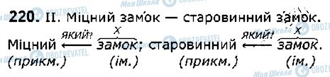 ГДЗ Укр мова 5 класс страница 220
