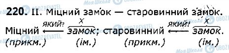 ГДЗ Українська мова 5 клас сторінка 220