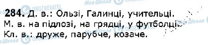 ГДЗ Укр мова 5 класс страница 284