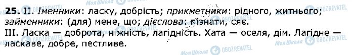 ГДЗ Українська мова 5 клас сторінка 25