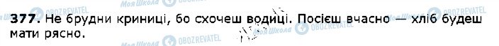 ГДЗ Українська мова 5 клас сторінка 377