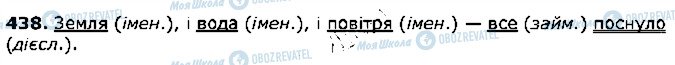 ГДЗ Українська мова 5 клас сторінка 438
