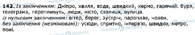 ГДЗ Українська мова 5 клас сторінка 142