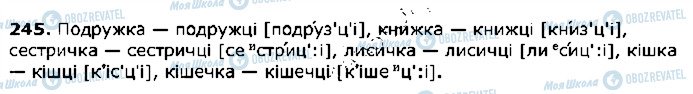 ГДЗ Українська мова 5 клас сторінка 245