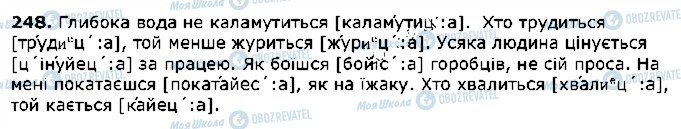 ГДЗ Українська мова 5 клас сторінка 248