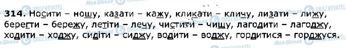 ГДЗ Українська мова 5 клас сторінка 314