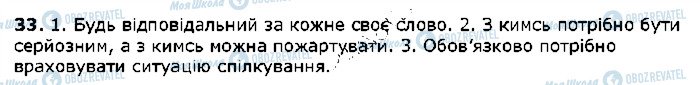 ГДЗ Українська мова 5 клас сторінка 33