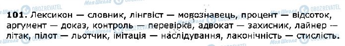 ГДЗ Українська мова 5 клас сторінка 101