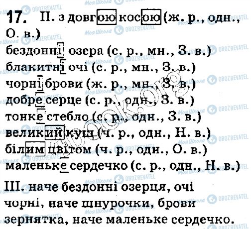 ГДЗ Укр мова 5 класс страница 17