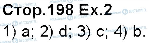 ГДЗ Английский язык 5 класс страница p198ex2