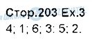 ГДЗ Английский язык 5 класс страница p203ex3