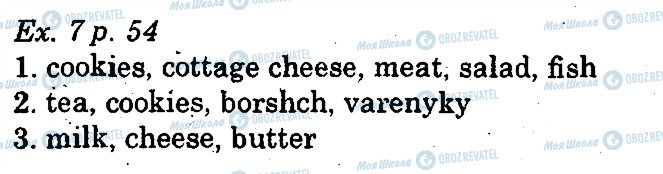 ГДЗ Английский язык 5 класс страница p54ex7
