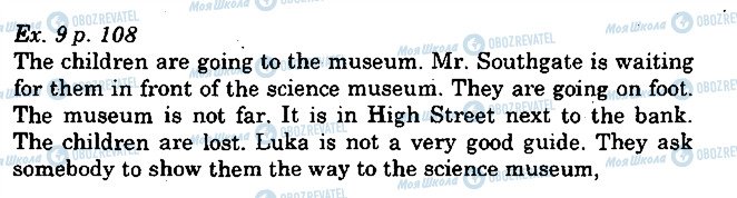 ГДЗ Английский язык 5 класс страница p108ex9