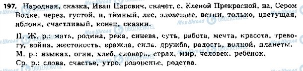 ГДЗ Російська мова 5 клас сторінка 197