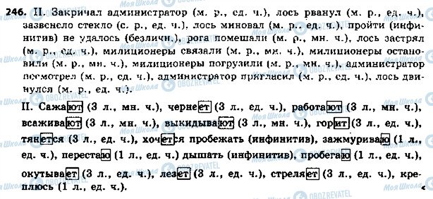 ГДЗ Російська мова 5 клас сторінка 246