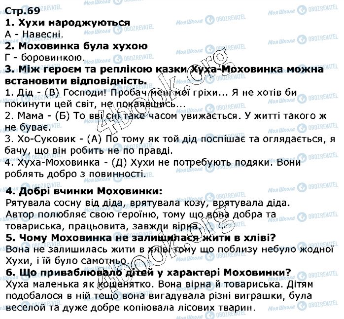 ГДЗ Українська література 5 клас сторінка ст69