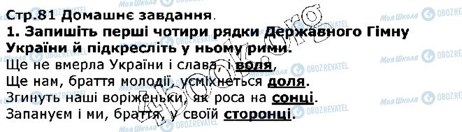 ГДЗ Українська література 5 клас сторінка ст81