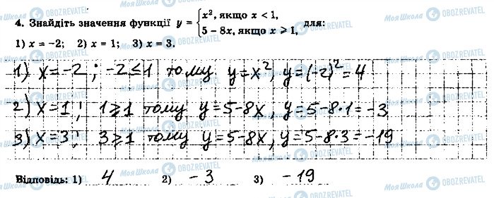 ГДЗ Алгебра 7 клас сторінка 4