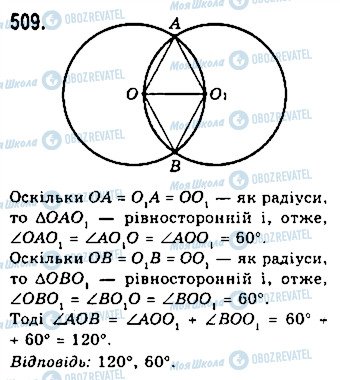 ГДЗ Геометрія 7 клас сторінка 509