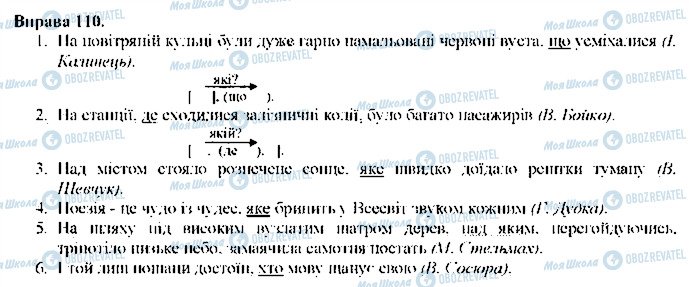 ГДЗ Укр мова 9 класс страница 110