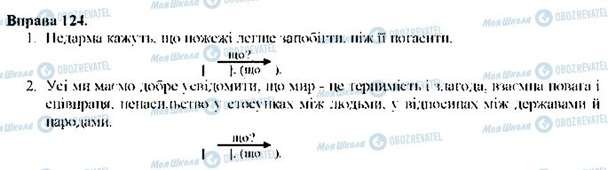 ГДЗ Укр мова 9 класс страница 124