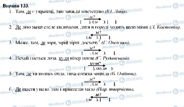 ГДЗ Українська мова 9 клас сторінка 133