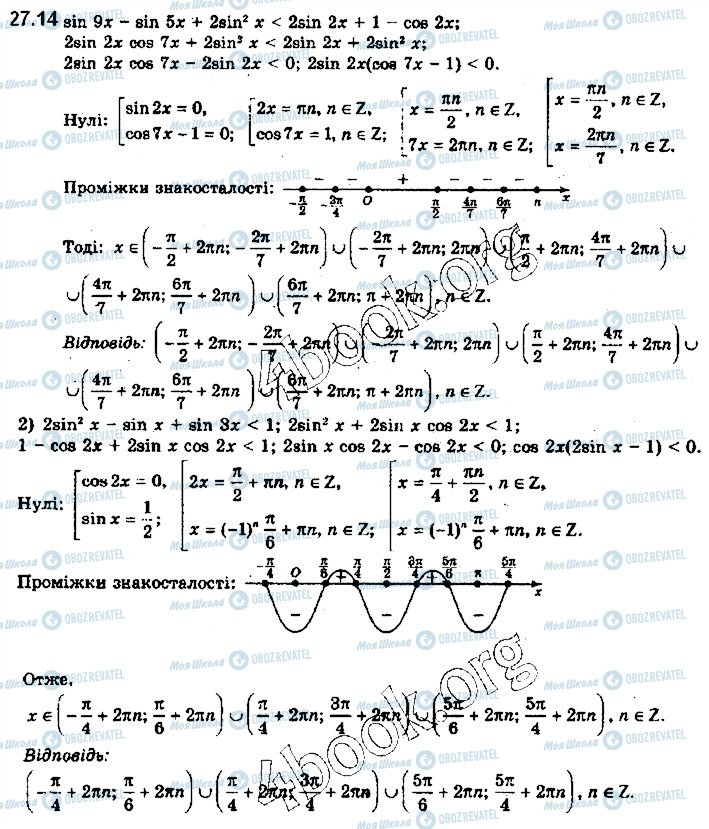 ГДЗ Алгебра 10 класс страница 14