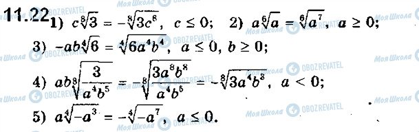 ГДЗ Алгебра 10 клас сторінка 22