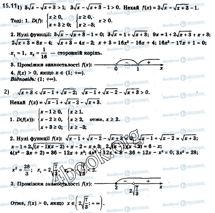 ГДЗ Алгебра 10 клас сторінка 11