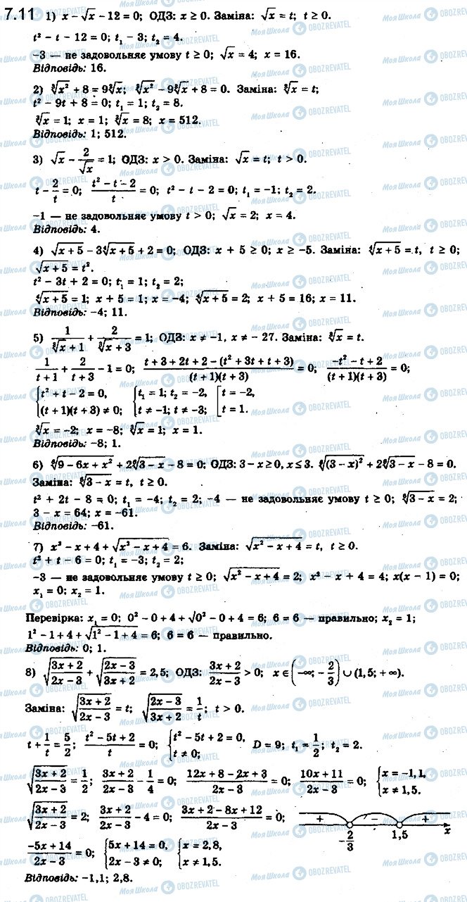 ГДЗ Математика 10 клас сторінка 11