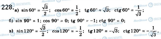 ГДЗ Математика 10 класс страница 228