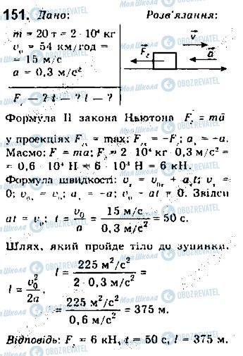 ГДЗ Физика 10 класс страница 151