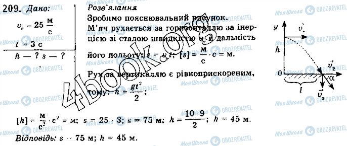 ГДЗ Физика 10 класс страница 209