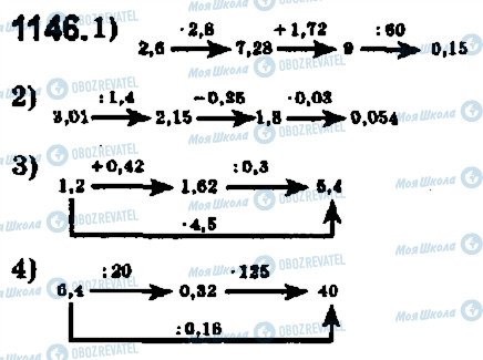 ГДЗ Математика 5 клас сторінка 1146