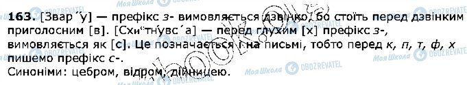 ГДЗ Українська мова 5 клас сторінка 163