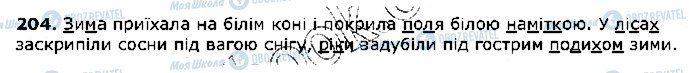ГДЗ Українська мова 5 клас сторінка 204