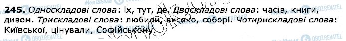 ГДЗ Українська мова 5 клас сторінка 245