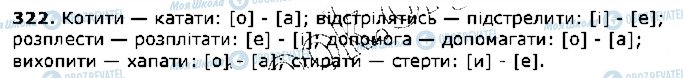 ГДЗ Українська мова 5 клас сторінка 322